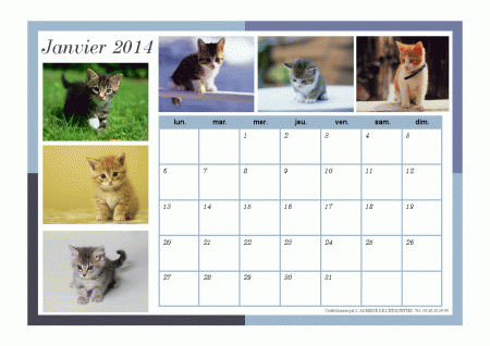 Calendrier A4 : AC03