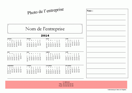Calendrier A4 AC05